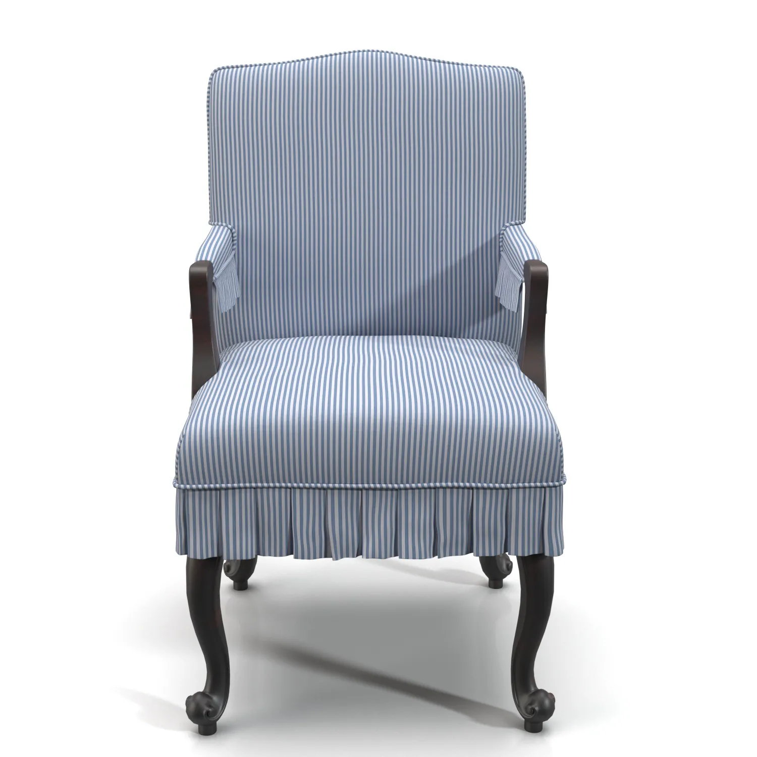 Slipcover Dining Room Chair PBR 3D Model_04